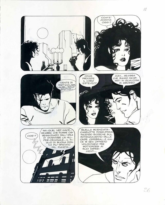 Michele Medda, Nicola Mari, Francesca Piovella, Nathan Never 19 - L'undicesimo comandamento - Planche originale