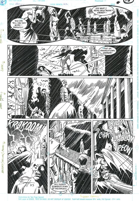 Norm Breyfogle, Rick Burchett, Alan grant, N Breyfogle. Batman Issue 470 Page 18 - Comic Strip