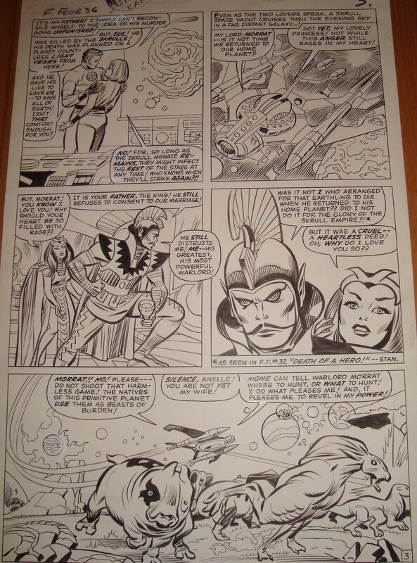 Fantastic FOUR par Jack Kirby, Stan Lee, Chic Stone - Planche originale