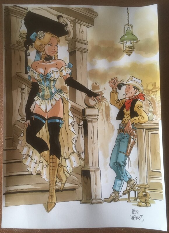 Hommage à Morris by Félix Meynet - Original Illustration