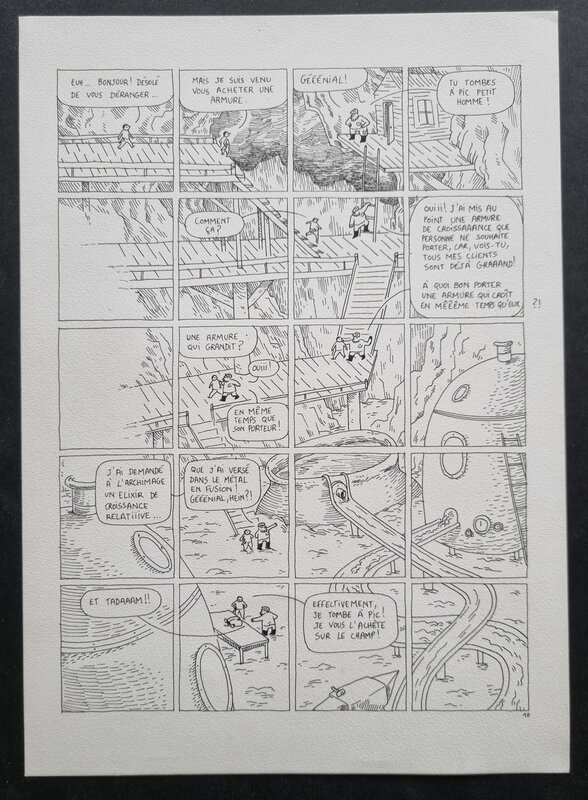 Alcibiade - planche par Rémi Farnos - Planche originale