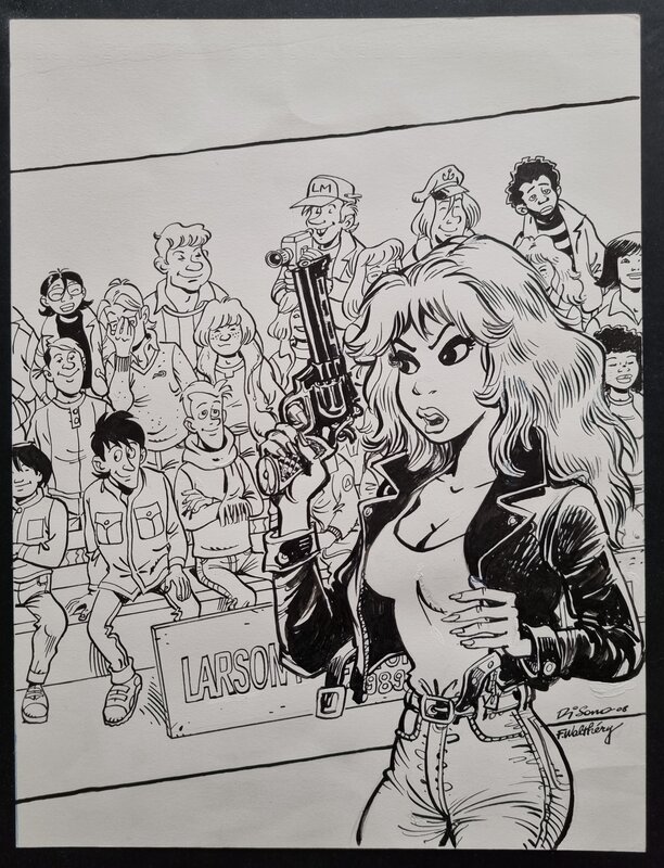 Bruno Di Sano, François Walthéry, Rubine - couverture du tome 11 - Original Cover