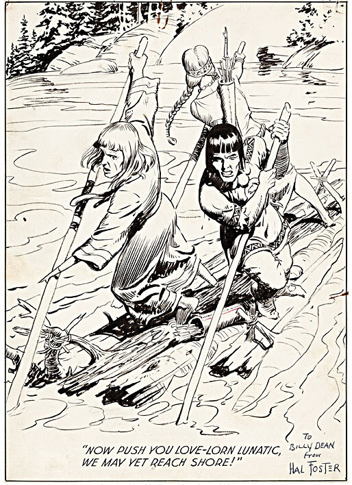 Prince Valiant par Hal Foster - Illustration originale