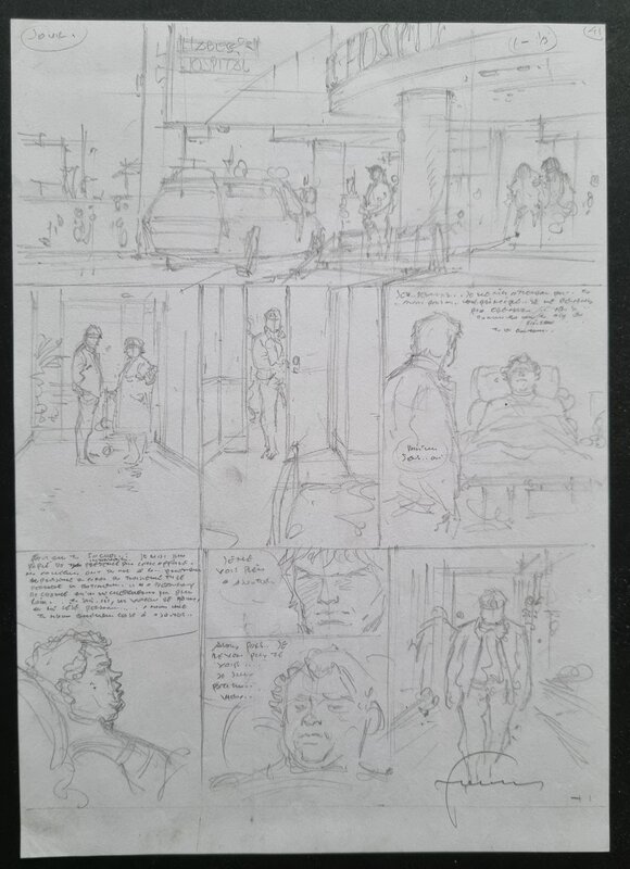 Hermann, Jeremiah T24 - crayonné planche - Comic Strip