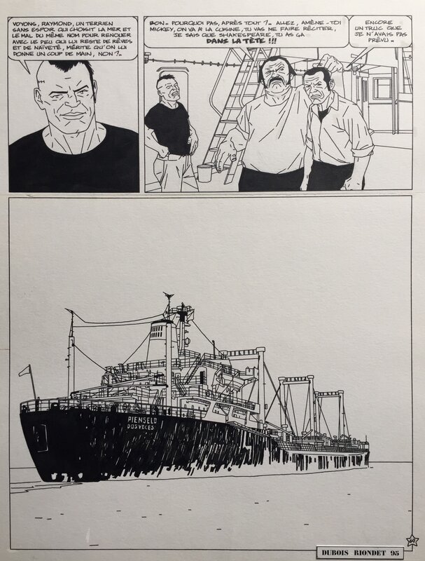 Dubois, Mérite Maritime, Fond de cale, planche n°69 de fin, 1995. - Comic Strip