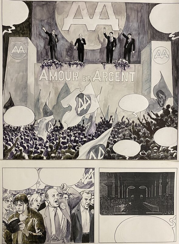 Revoir les étoiles par Milo Manara - Planche originale