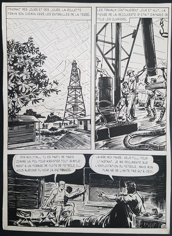 Bob Leguay, Tim L'Audace - Reportage sur le Pétrole - planche 13 - Comic Strip