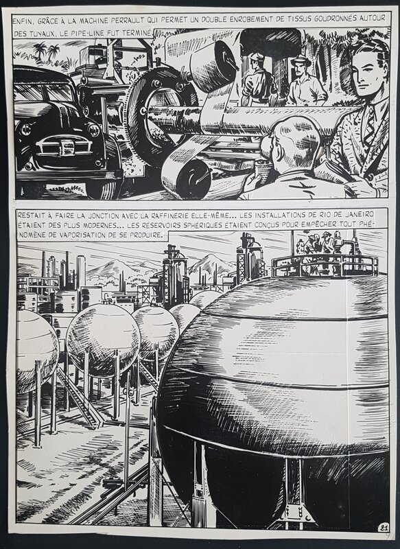 Bob Leguay, Tim L'Audace - Reportage sur le Pétrole - planche 21 - Comic Strip