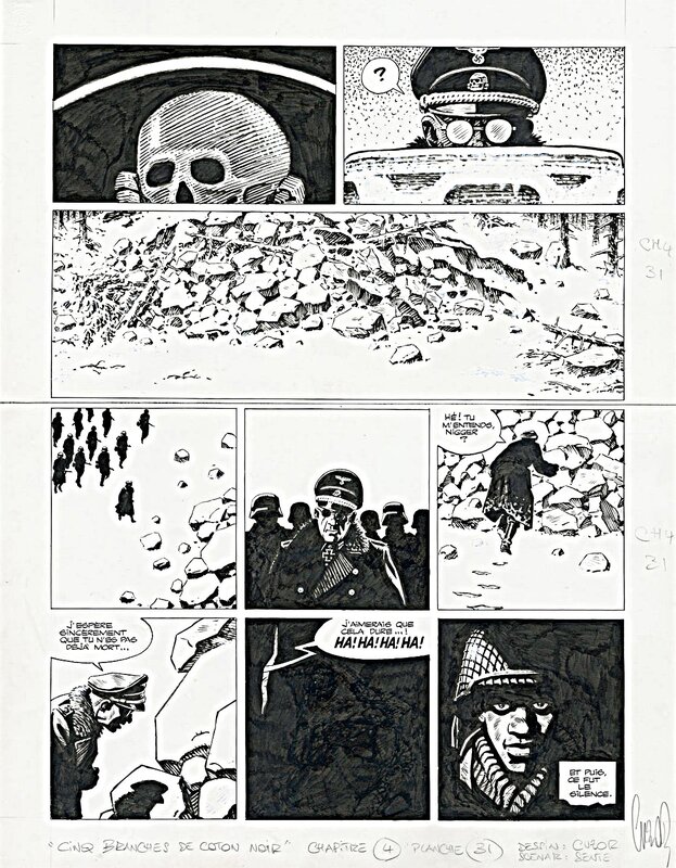Steve Cuzor, Cinq branches de coton noir - Comic Strip