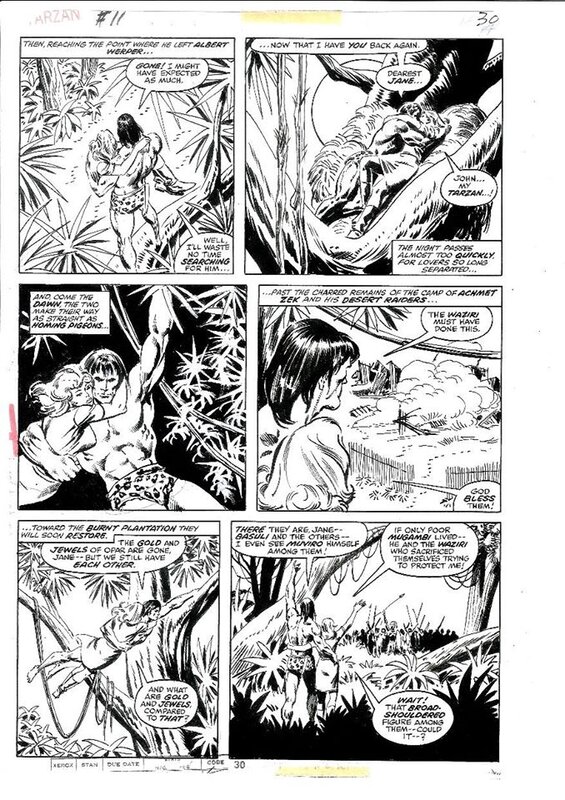 Tarzan #11 by John Buscema, Tony DeZuniga - Comic Strip
