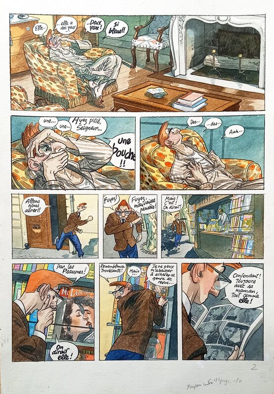 For sale - Max Cabanes, Planche 10 DE COLIN-MAILLARD TOME 2 :  MAXOU CONTRE L'ATHLETE -  COULEURS DIRECTES - Comic Strip
