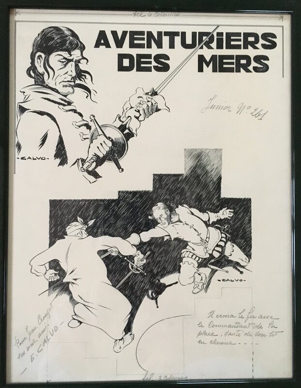 Edmond-François Calvo, Aventuriers des mers - Couverture originale