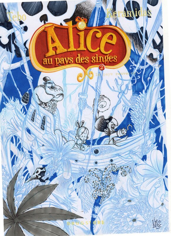 Nicolas Kéramidas, Alice in Wonderland - Coverproject - Original art