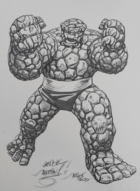 The Thing by Scott Kolins - Original Illustration