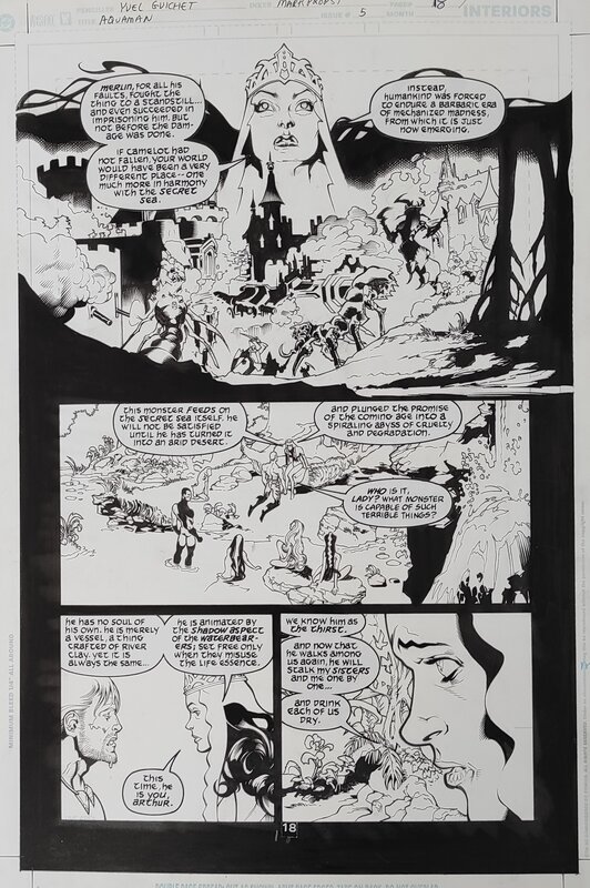 Yvel Guichet, Mark Propst, Acquaman (vol.VI) #5 page n.18 - Planche originale