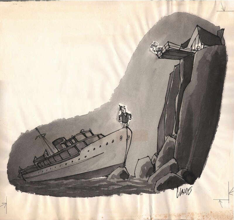 Claude Smith, Lighthouse (The New Yorker magazine) - Original Illustration
