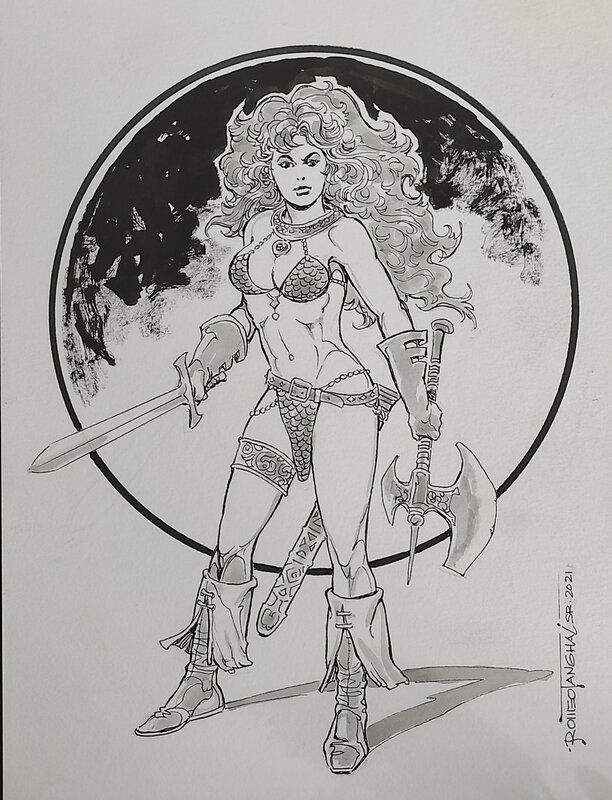 Red Sonja by Romeo Tanghal - Original Illustration