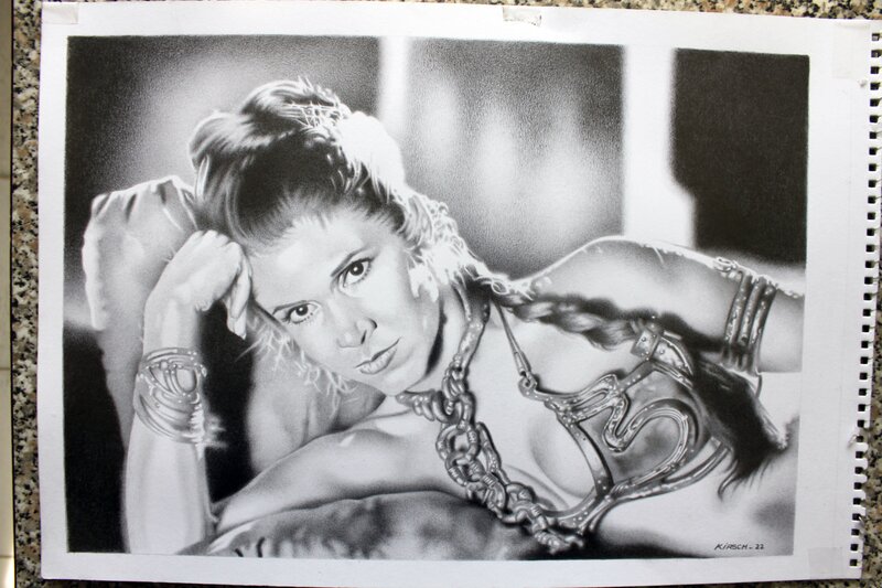 Leia Slave by Philippe Kirsch - Original Illustration