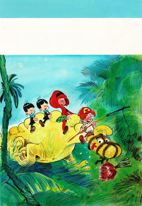Jean Roba, Vicq, 1968 - La Ribambelle aux Galopingos - Couverture originale