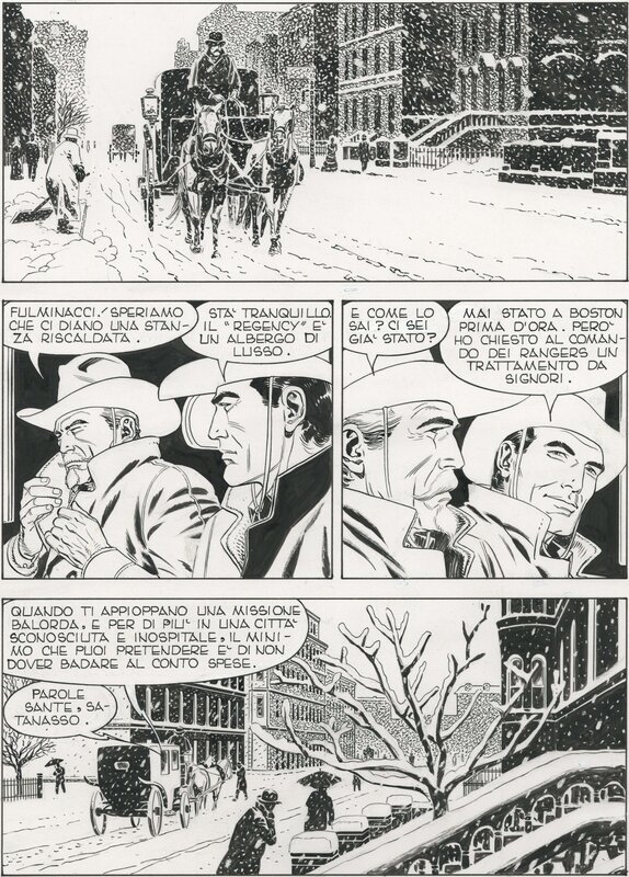 Tex Willer par Fabio Civitelli, Claudio Nizzi - Planche originale