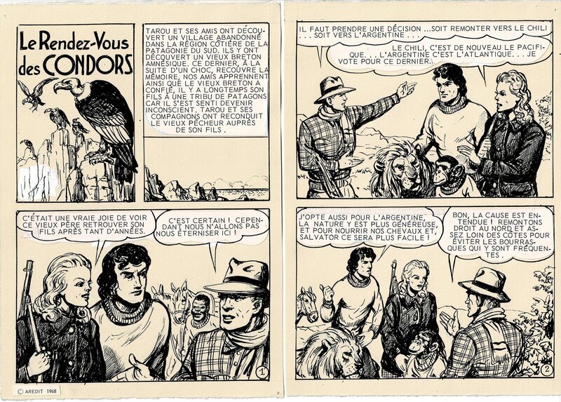 Robert Dansler, Bob Dan, Tarou #167 - Le Rendez-vous des Condors - Comic Strip