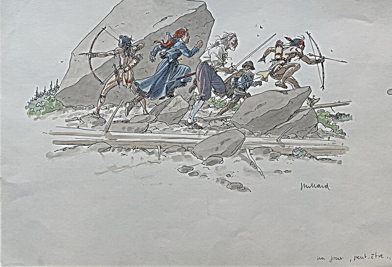 Plume aux Vents by André Juillard - Original Illustration