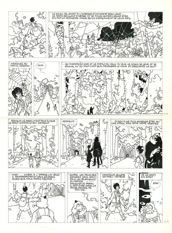 Laurent Parcelier, La Malédiction des 7 boules vertes : Le voyageur imprudent - Planche originale - Comic Strip
