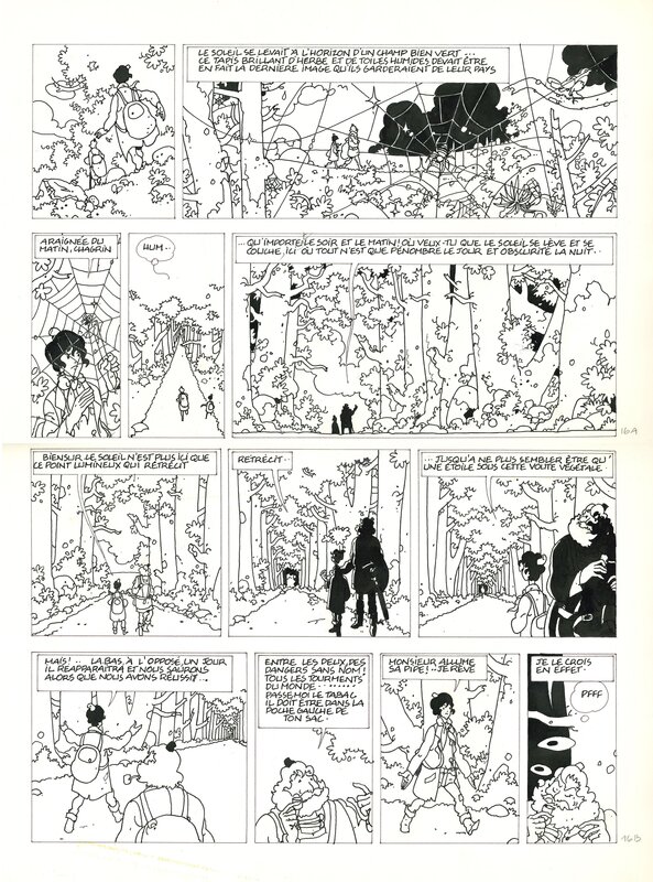 Laurent Parcelier, La Malédiction des 7 boules vertes - T1 - Le voyageur imprudent Pl 16 - Planche originale