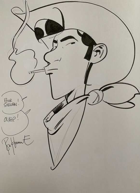 Lucky luke by Matthieu Bonhomme - Sketch