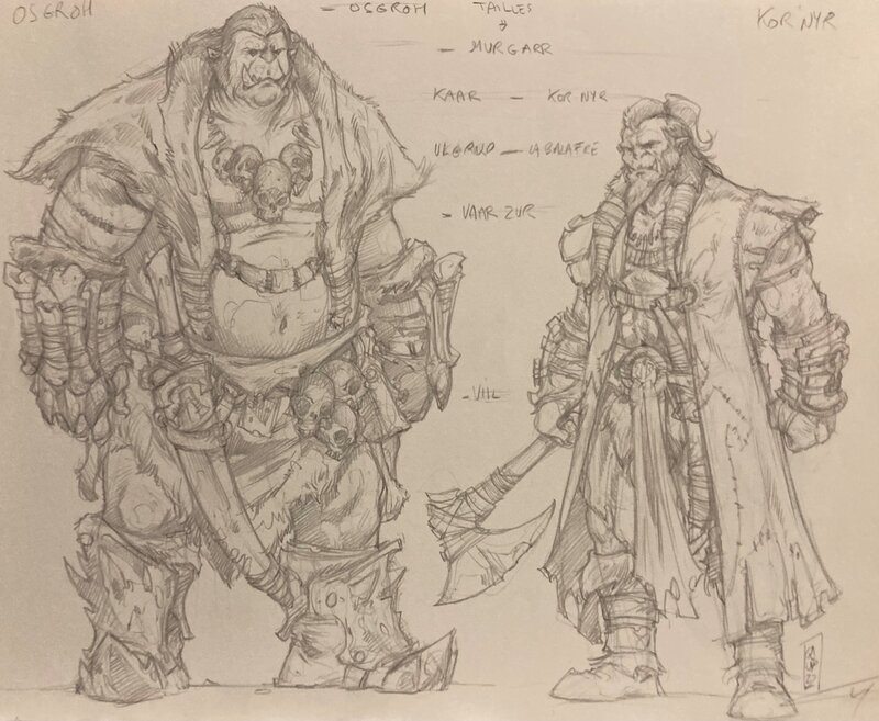 Orcs & Gobelins by Pierre-Denis Goux - Original art