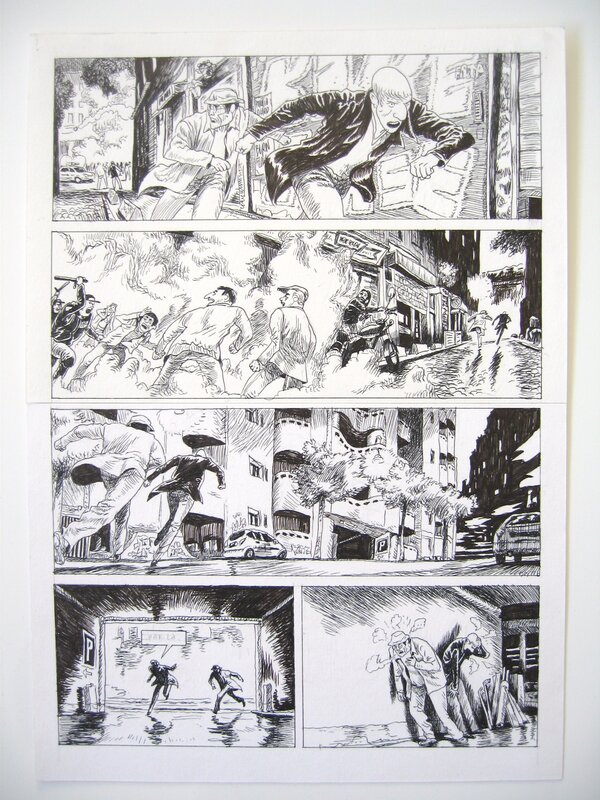 For sale - (2011) Perriot - Belleville Story - Après Minuit - Planche originale - Comic Strip