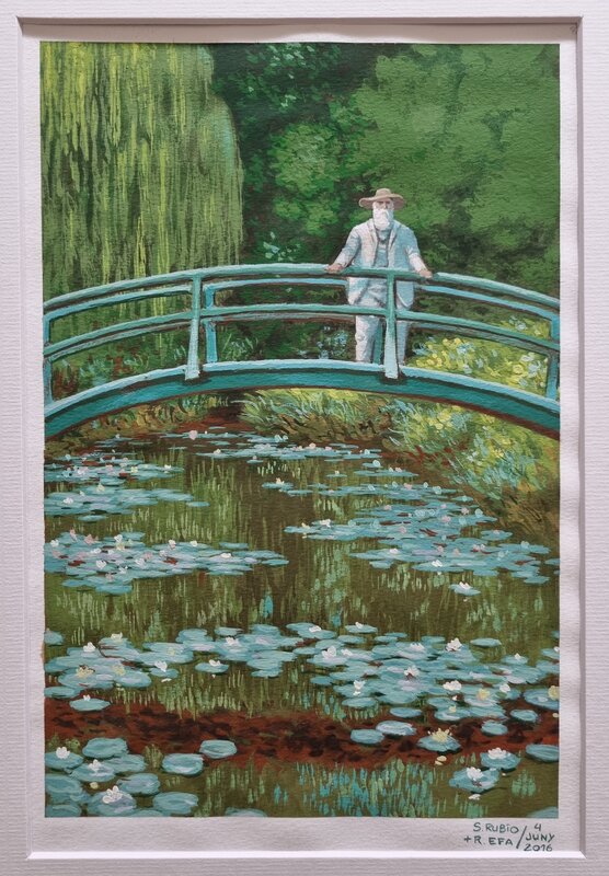 Efa, Monet - planche en couleurs - Planche originale