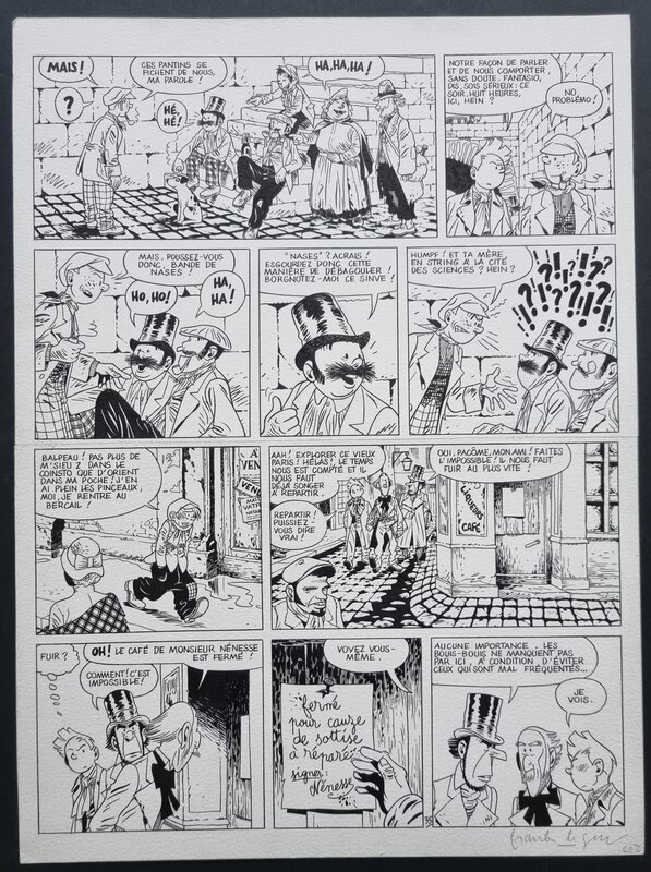 Frank Le Gall, Spirou - Les marais du temps - planche - Comic Strip