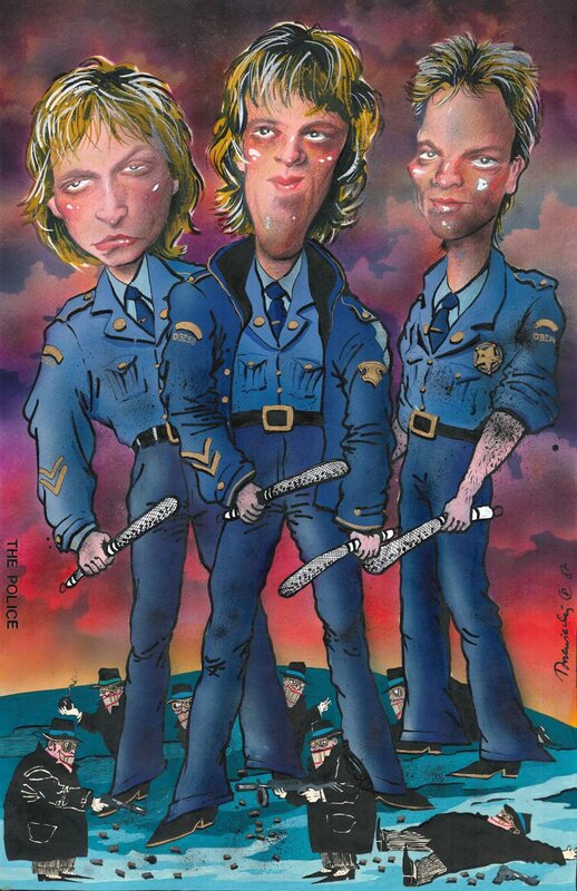 The Police par Piotr Drzewiecki - Illustration originale