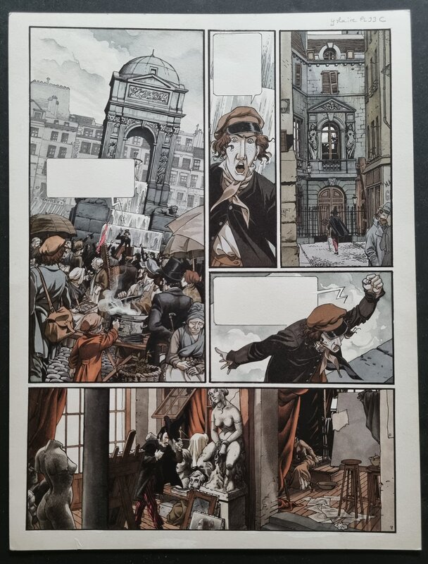 Yslaire, Sambre - révolution, révolution - planche tome 3 en couleurs - Planche originale