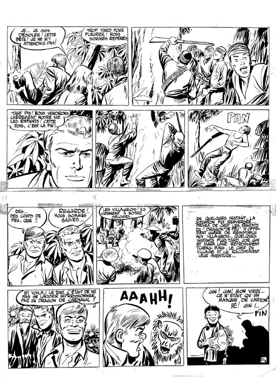 Tiger Joe par Gérald Forton - Planche originale