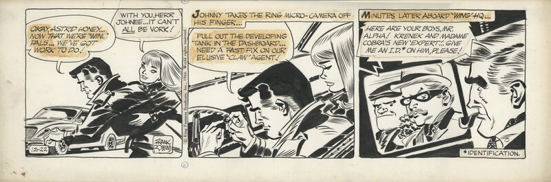 Frank Robbins - Johnny Hazard, strip du 22.12.1966 - Œuvre originale