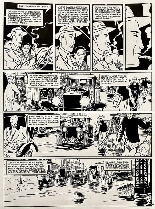 For sale - NUIT BLANCHE : SHANGHAI (PLANCHE N°33 TOME N°5) by Olivier Neuray, Yann - Comic Strip