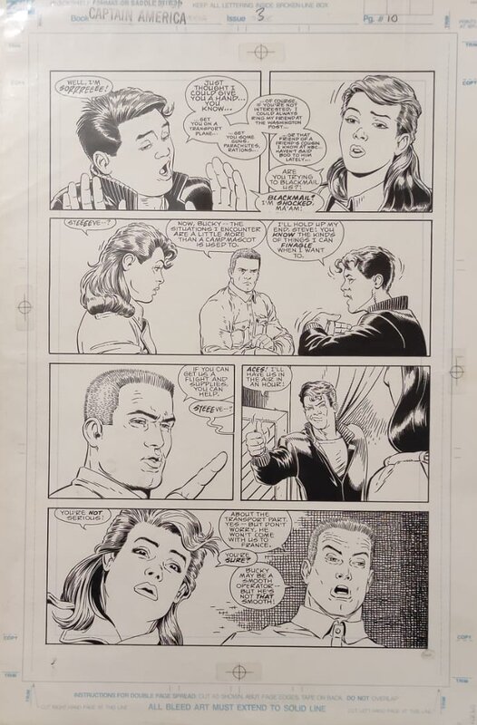Kevin Maguire, Joe Rubinstein, Adventures of Capitan America #3 page n.10 - Comic Strip