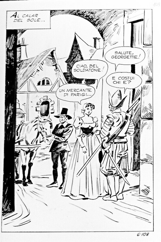 Carlo Panerai, La Moschettiera n°6 (Morte a palazzo) page 108 - Comic Strip
