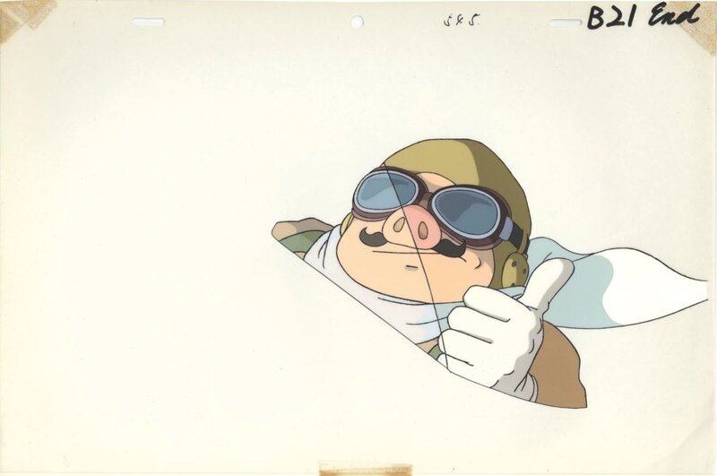 Porco Rosso Cel Studio Ghibli - Œuvre originale