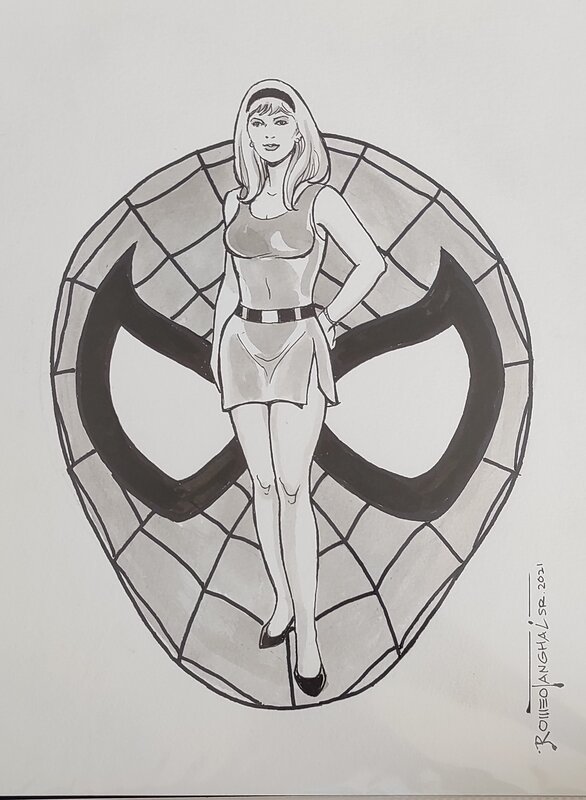 Gwen Stacy par Romeo Tanghal - Dédicace