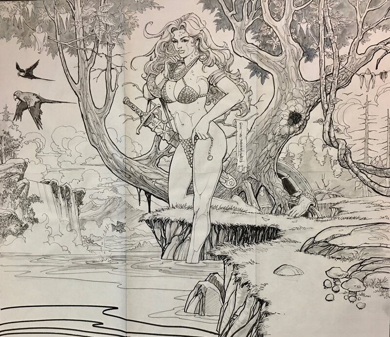 Red Sonja par Romeo Tanghal - Illustration originale