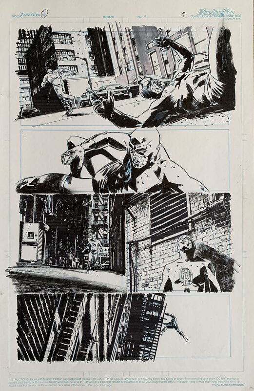 Daredevil #96 par Michael Lark, Stefano Gaudiano, Ed Brubaker - Planche originale