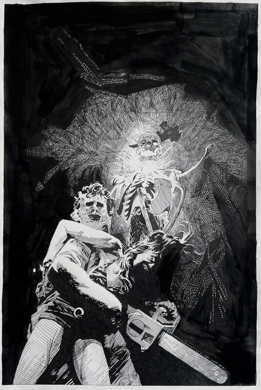 Berni Wrightson, Andrea Diez Barriuso, Bernie Wrightson’s Texas Chainsaw Massacre - Monsters Price Guide - Original Cover