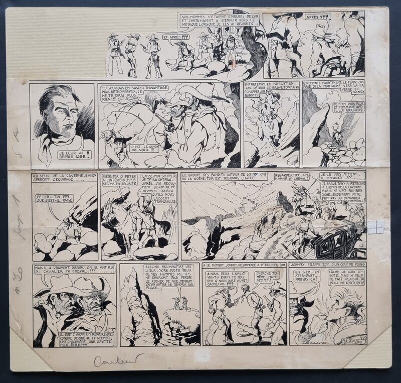 Edmond-François Calvo, Tom-Mix, Chevalier du Far-West - planche - Planche originale