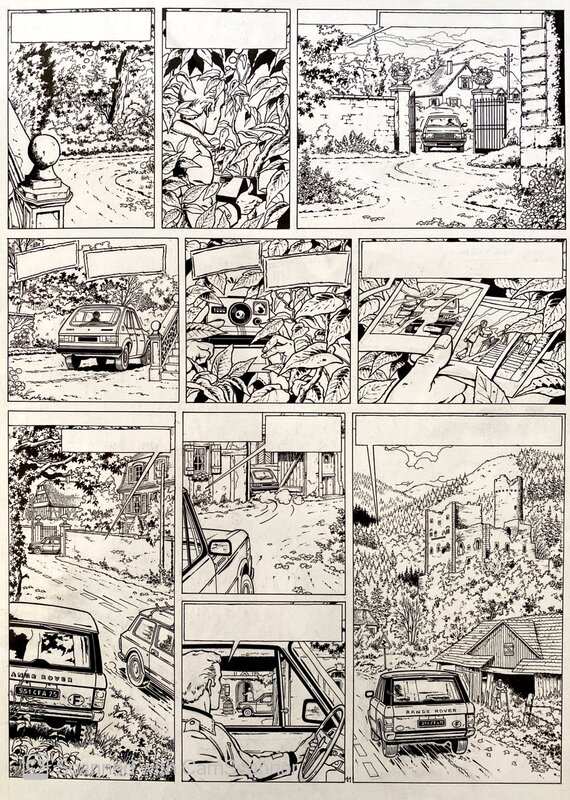 Gilles Chaillet, Lefranc - L'arme absolue - T8 p11 - Planche originale