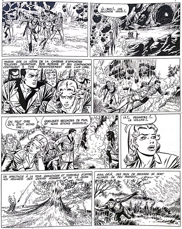 Gérald Forton, Bob Morane - La piste de l'ivoire - p49 - Comic Strip