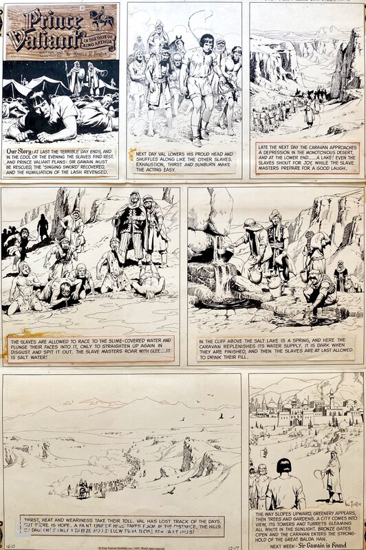 Hal Foster, Prince Valiant - Les Iles Brumeuses (T16) - 17 Dec 1967 - Comic Strip