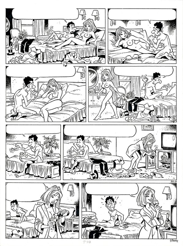 Gürçan Gürsel, Blagues Coquines (Rooie Oortjes) - Tome 12 page 55 - Planche originale